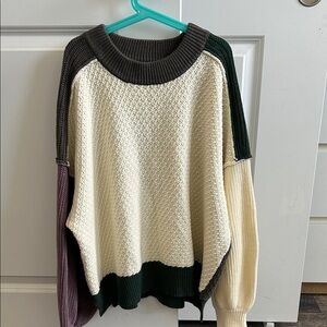 Colorblock Knit Sweater
